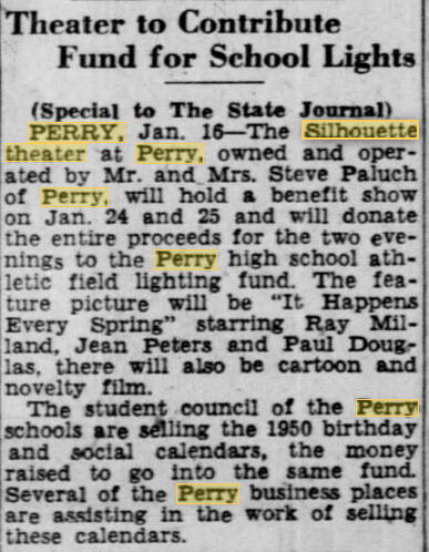 Silhouette Theater - 16 Jan 1950 Article (newer photo)